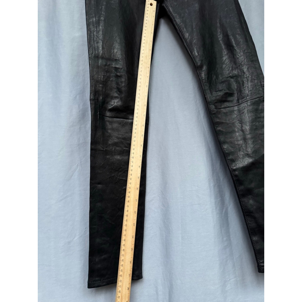 NWT Leather Frame Le Skinny de Jeanne Women's Pants, Black 26 Authentic lamb - Picture 5 of 11